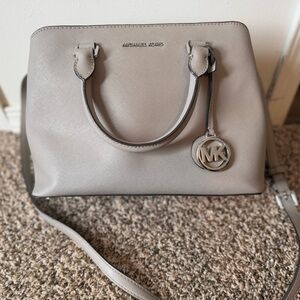 Gray Michael Kors Purse